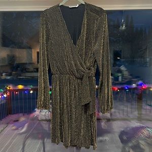 Gold and Black Sparkly Romper